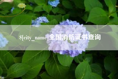 沁阳全国消防证书查询