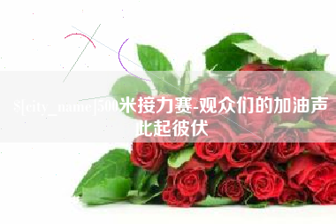 沁阳500米接力赛-观众们的加油声此起彼伏