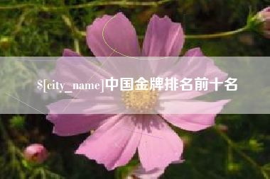 沁阳中国金牌排名前十名