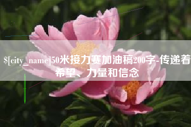 沁阳50米接力赛加油稿200字-传递着希望、力量和信念