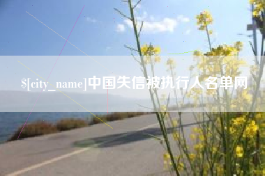 沁阳中国失信被执行人名单网