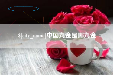 沁阳中国九金是哪九金