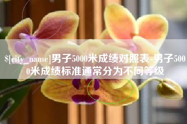 沁阳男子5000米成绩对照表-男子5000米成绩标准通常分为不同等级