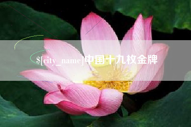 沁阳中国十九枚金牌