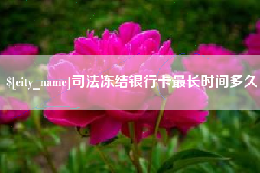 沁阳司法冻结银行卡最长时间多久