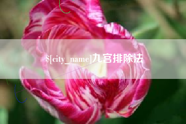 沁阳九宫排除法