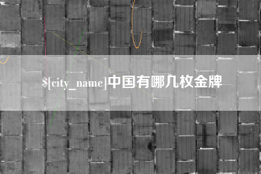 沁阳中国有哪几枚金牌