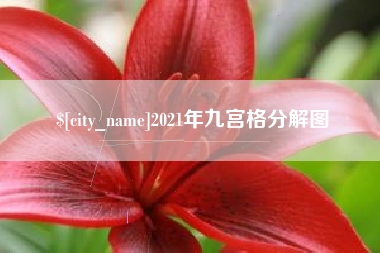 沁阳2021年九宫格分解图