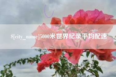 沁阳5000米世界纪录平均配速