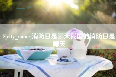 沁阳消防日是哪天我国的消防日是哪天