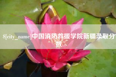 沁阳中国消防救援学院新疆录取分数