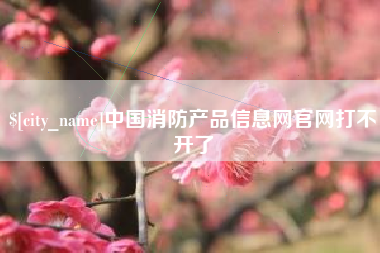 沁阳中国消防产品信息网官网打不开了