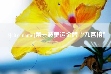 沁阳第一波奥运金牌“九宫格”