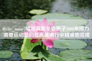 沁阳哈尔滨亚冬会男子5000米接力-需要运动员们在高速滑行中精准地完成