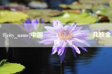 沁阳中国🇨🇳几枚金牌