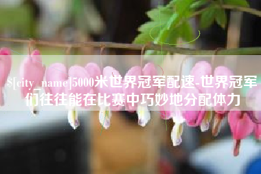 沁阳5000米世界冠军配速-世界冠军们往往能在比赛中巧妙地分配体力