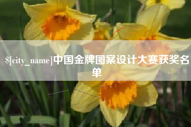 沁阳中国金牌图案设计大赛获奖名单