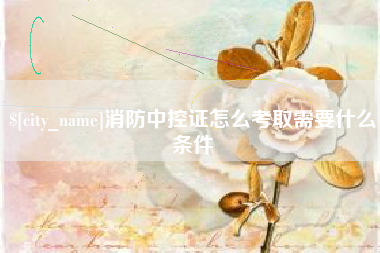 沁阳消防中控证怎么考取需要什么条件