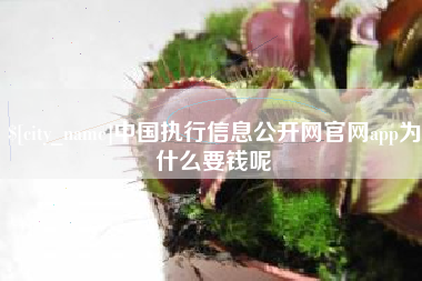 沁阳中国执行信息公开网官网app为什么要钱呢