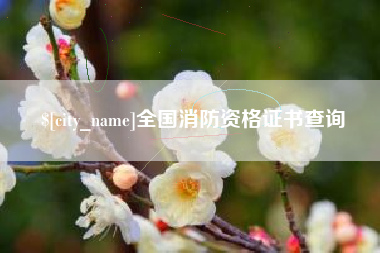 沁阳全国消防资格证书查询
